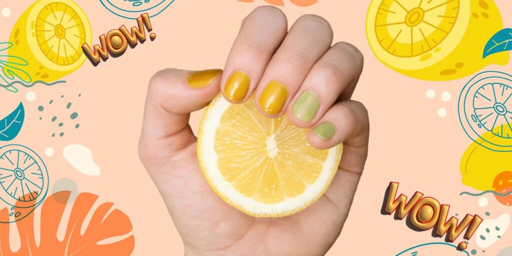 Το citrus μανικιούρ παίρνει τη σκυτάλη