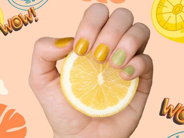 Το citrus μανικιούρ παίρνει τη σκυτάλη