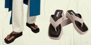 NA-KD Toe Strap Flatform Slippers